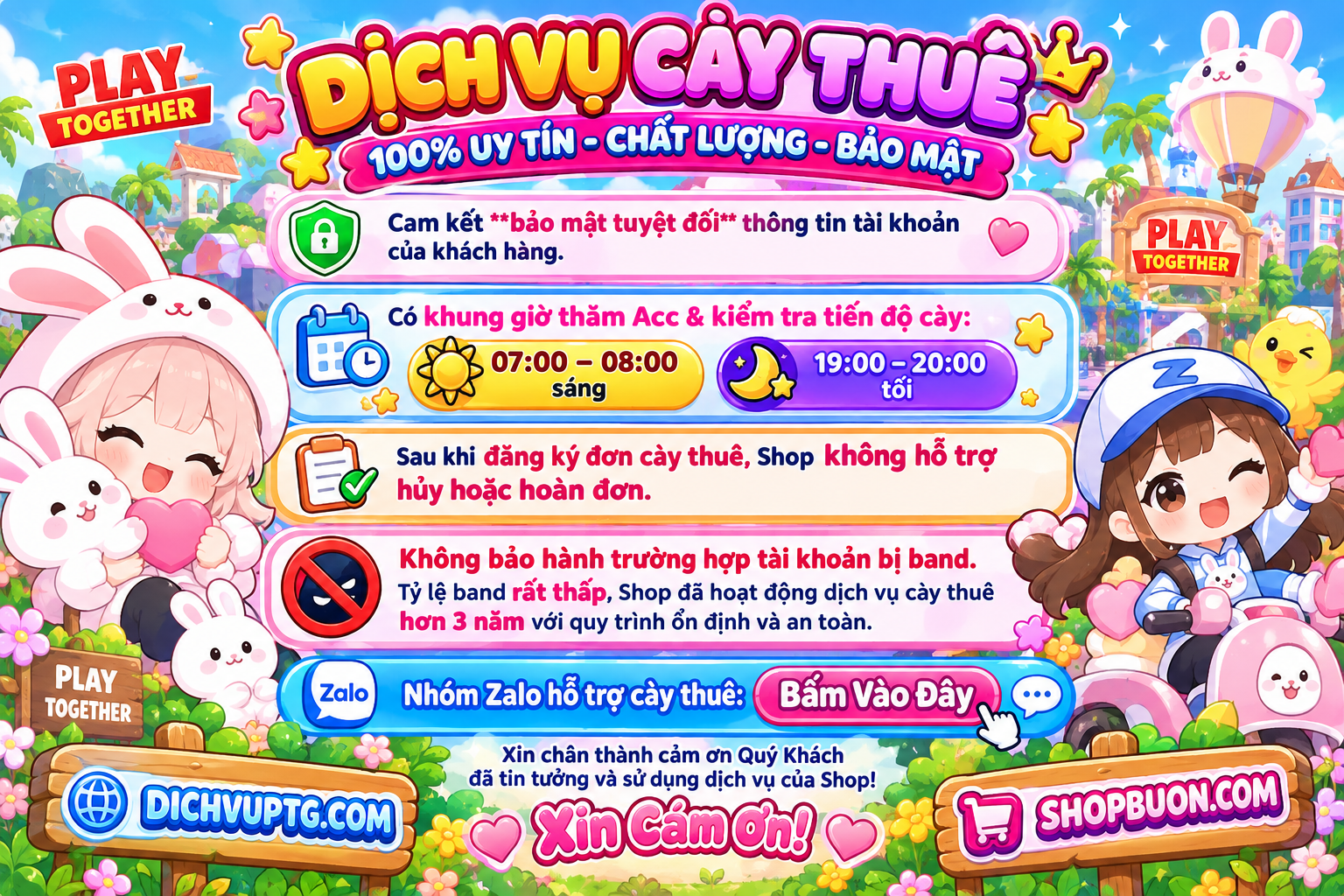 Khi sử dụng dịch vụ của dichvuptg.com, bạn đồng ý với các điều khoản sau: